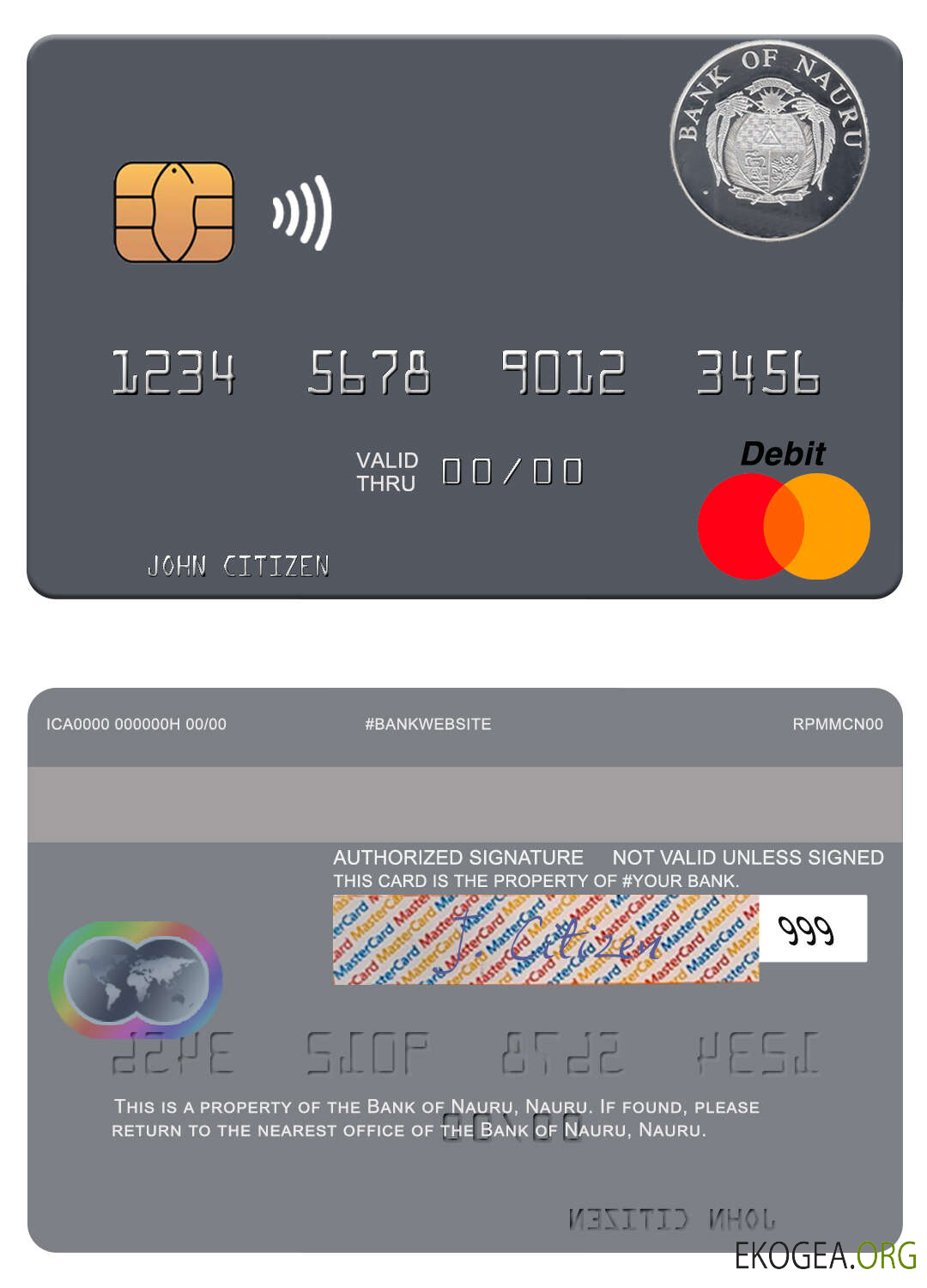 Nauru Banque de Nauru mastercard